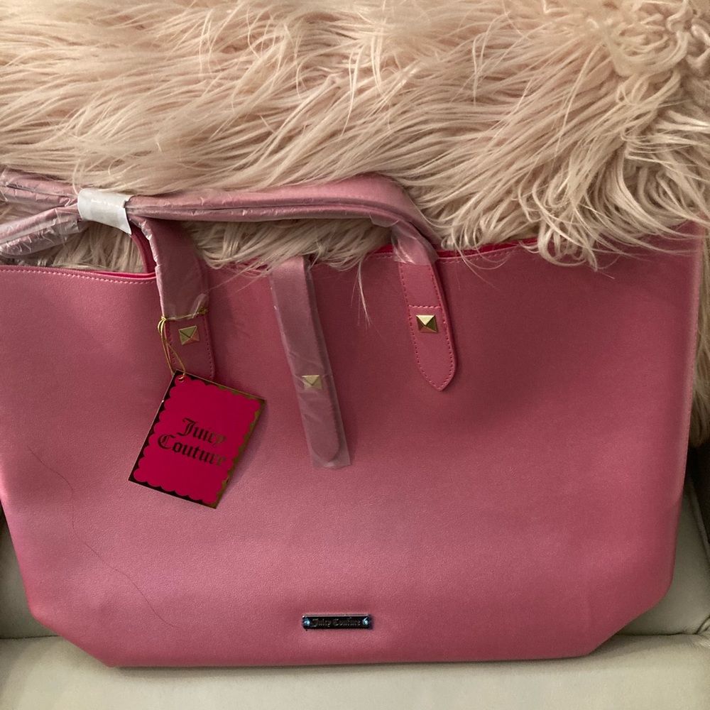 🆕NWT LARGE JUICY COUTURE PINK TOTE